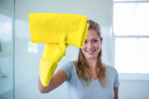 Deep upholstery cleaning service for a fabric sofa in Lower Clapton