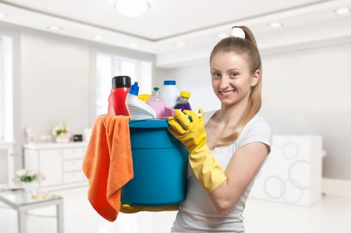 Customer completing a safe Lower Clapton Carpet Cleaners payment