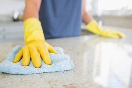 Wet floor warning and safe carpet cleaning setup