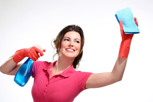Cleaner treating heavy traffic carpet areas in a Lower Clapton business